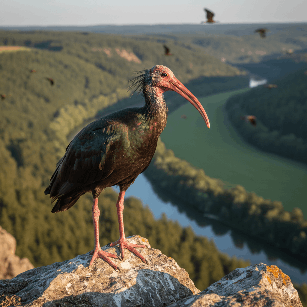 Waldrapp-Population in Deutschland 2026